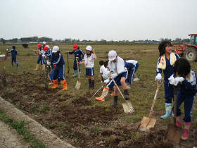 田おこし 大通小学校 08